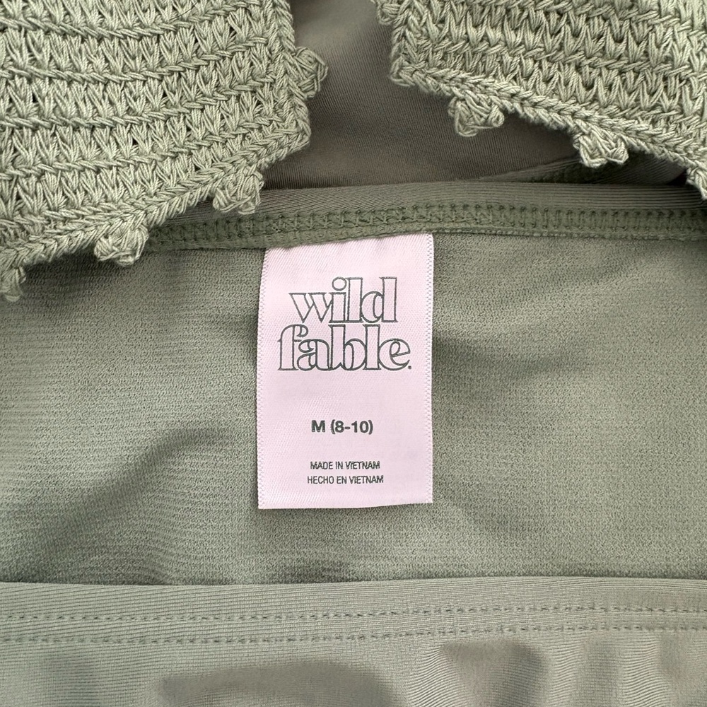 NEW! Wild Fable Green Knit Bikini Set - Picture 6 of 9